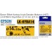 Epson LK-6YBA14 Orijinal Isıyla Daralan Makaron HST Etiket Kartuşu Siyah / Sarı Ç 14 mm (2,5 m) C53S656905