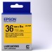 Epson LK-7YBP Orijinal Pastel Etiket Kartuşu Siyah / Sarı 36 mm (9 m) C53S657005
