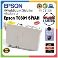 Epson T0801 Siyah MUADİL Mürekkep Kartuş 7.4ML C13T08014011 Epson T0801 Siyah MUADİL Mürekkep Kartuş 7.4ML C13T08014011