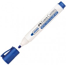 Faber-Castell W-20 Mavi Doldurabilir Beyaz Yazı Tahtası ~2,2 mm Yuvarlak Uçlu Kalemi 