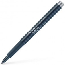 Faber-Castell 1607-51 Metalik Markör 1,5 mm Gümüş 