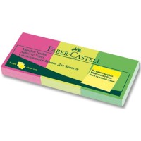 Faber-Castell 50x40mm 3'Lü Yapışkan Notluk, Fosforlu 5089565339000