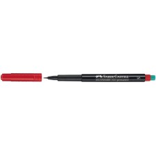 Faber-Castell 1523-21 S Multimark Permanent Kalemi 0.4 mm Kırmızı