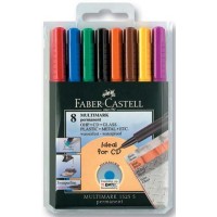 Faber-Castell 1523-09 S Multimark Permanent Kalemi 0.4 mm 8’Li Poşet