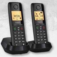 Gigaset Pure 300 Duo 2'Li Dect Telsiz Telefon Siyah Gigaset Pure 300 Duo 2'Li Dect Telsiz Telefon Siyah