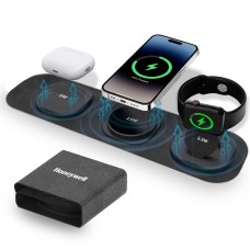 Honeywell Zest 3in1 Katlanabilir Kablosuz Şarj Aleti HC55CHGGRYWRL15W