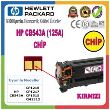 HP 125A Kırmızı CHİP (Toner Kartuşu için) CB543A