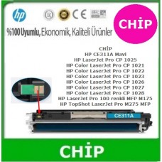 HP 126A Mavi CHİP (Toner Kartuşu için) CE311A