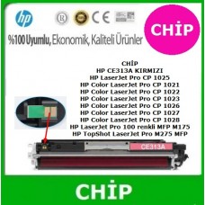 HP 126A Kırmızı CHİP (Toner Kartuşu için) CE313A