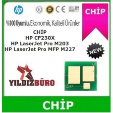 HP 30X Siyah LaserJet Toner CHİP CF230X