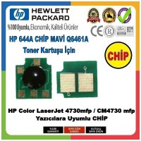 HP 644A CHİP (Toner Kartuşu) Mavi Q6461A HP 644A CHİP (Toner Kartuşu) Mavi Q6461A