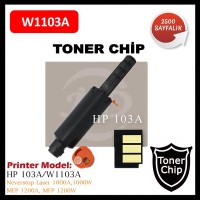 HP 103A Siyah CHİP (Neverstop Laser Toner için) 2.500 Syf. (W1103A) 