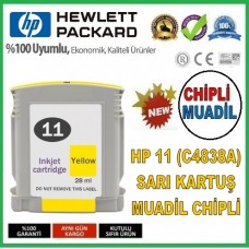 HP 11 Sarı DesignJet Muadil Mürekkep Kartuşu (C4838A)