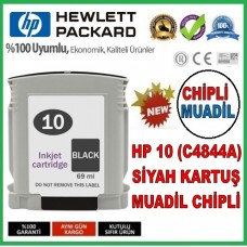 HP 10 Siyah DesignJet Muadil Mürekkep Kartuşu (C4844A)