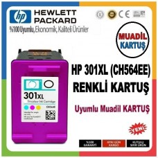 HP 301XL Renkli Muadil Mürekkep Kartuşu (CH564EE)