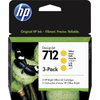 HP 712 Sarı 29ml Orijinal DesignJet Mürekkep Kartuşu 3'Lü Paket 3ED79A HP 712 Sarı 29ml Orijinal DesignJet Mürekkep Kartuşu 3'Lü Paket 3ED79A
