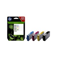 HP 364XL CMYK Mürekkep Orijinal Kartuşlar MultiPack Paket N9J74AE