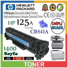 HP 125A Mavi Muadil Premium LaserJet Toner Kartuşu CB541A