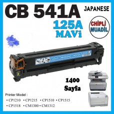 HP 125A Mavi Muadil Japanese LaserJet Toner Kartuşu CB541A