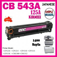 HP 125A Kırmızı Muadil Japanese LaserJet Toner Kartuşu CB543A