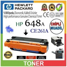 HP 648A Mavi MUADİL LaserJet Toner Kartuşu CE261A