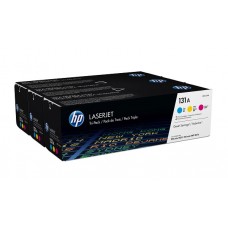 HP 131A Mavi Kırmızı Sarı Orijinal LaserJet Toner Kartuşları 5400 Sayfa 3 Adet (U0SL1AM)