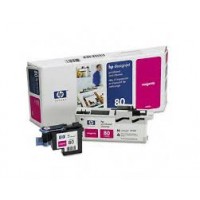 HP 80 Kırmızı Orijinal Baskı Kafası ve Baskı Kafası Temizleyicisi (C4822A)