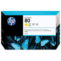 HP 80 Sarı Orijinal Designjet Mürekkep Kartuşu 350 ml (C4848A)