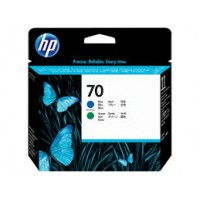 HP 70 Mavi ve Yeşil DesignJet Orijinal Baskı Kafası (C9408A)