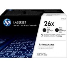 HP 26X Yüksek Kapasiteli 2'Li Paket Siyah Orijinal LaserJet Toner Kartuşu CF226XF