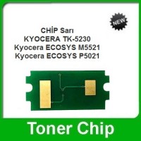 KYOCERA TK-5230 Sarı Toner CHİP, P5021, M5521 (EU)