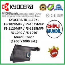 KYOCERA TK-1110XL MUADİL Toner, FS-1020MFP, 1025MFP, 1120MFP, 1040, 1060 (120Gr/3000 Syf)