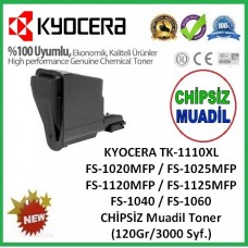 KYOCERA TK-1110XL MUADİL Toner CHİPSİZ, FS-1020MFP, FS-1025MFP, FS-1120MFP,FS-1125MFP, FS-1040, FS-1060 (120Gr-3000 Syf)