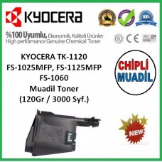 KYOCERA TK-1120 MUADİL Toner, FS1025MFP, FS1060, FS1125MFP (120Gr/3000 Syf)