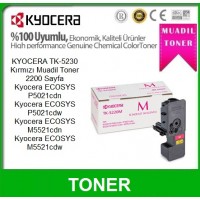 KYOCERA TK-5230 Muadil Toner Kırmızı 2200 Sayfa, P5021, M5521