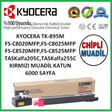Kyocera Mita TK-895M Kırmızı KATUN Toner FS-C 8020-8025-8520-8525 6000 Sayfa