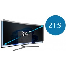 Kensington 627208 Monitör Ekran Gizlilik Filtresi İki Yönlü Çıkarılabilir 34" 86,3 cm - 21:9 Samsung C34H890 Kavisli Monitör