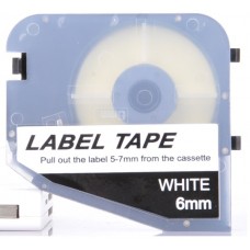 L-Mark LM406WL Etiket Kaseti (Beyaz 6mm x 8 Metre) / LK-320 L-Mark LM406WL Etiket Kaseti (Beyaz 6mm x 8 Metre) / LK-320