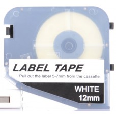 L-Mark LM412WL Etiket Kaseti (Beyaz 12mm x 8 Metre) / LK-320 L-Mark LM412WL Etiket Kaseti (Beyaz 12mm x 8 Metre) / LK-320