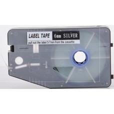 L-Mark LM506SL Etiket Kaseti (Gümüş 6mm x 20 Metre) / LK-330 L-Mark LM506SL Etiket Kaseti (Gümüş 6mm x 20 Metre) / LK-330