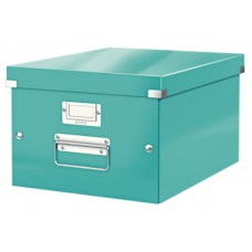 Leitz 6044 WOW C&S Orta Boy Kutu Metalik Buz Mavisi Leitz 6044 WOW C&S Orta Boy Kutu Metalik Buz Mavisi
