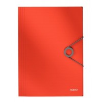 Leitz 4563 Solid İnce Lastikli Dosya Kırmızı