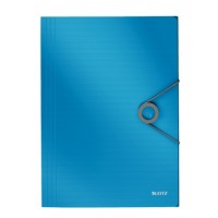 Leitz 4563 Solid İnce Lastikli Dosya Mavi