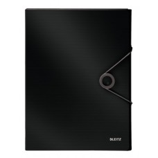 Leitz 4568 Solid Kalın Lastikli Dosya Siyah
