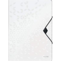 Leitz 45990001 Active WOW İnce Lastikli Dosya Metalik Beyaz