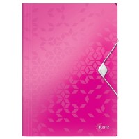 Leitz 45990023 Active WOW İnce Lastikli Dosya Metalik Pembe