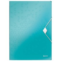 Leitz 45990051 Active WOW İnce Lastikli Dosya Metalik Buz Mavisi