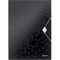 Leitz 45990095 Active WOW İnce Lastikli Dosya Metalik Siyah