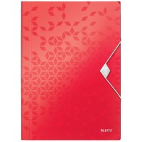 Leitz 45990026 Active WOW İnce Lastikli Dosya Metalik Kırmızı