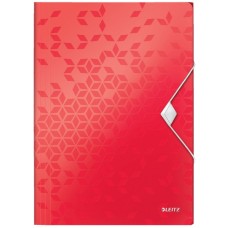 Leitz 45990026 Active WOW İnce Lastikli Dosya Metalik Kırmızı